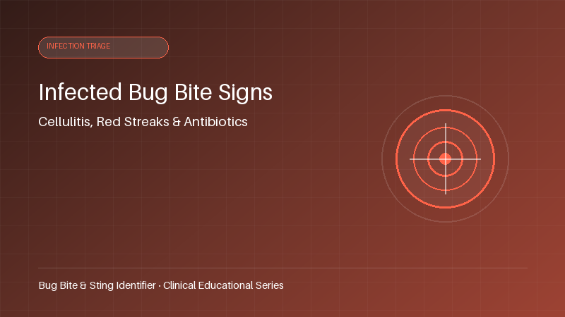 How to tell if a bug bite is infected