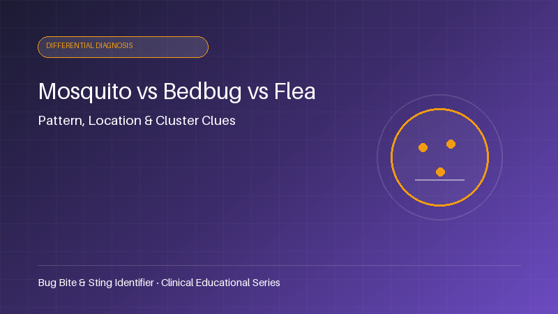 Mosquito vs. bedbug vs. flea bites