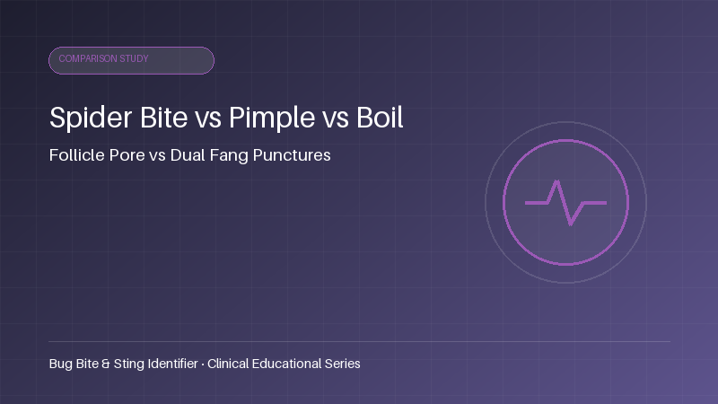Spider bite vs pimple or boil: How to spot the difference
